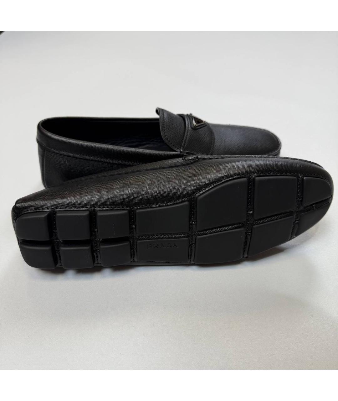 PRADA Черные мокасины, фото 4