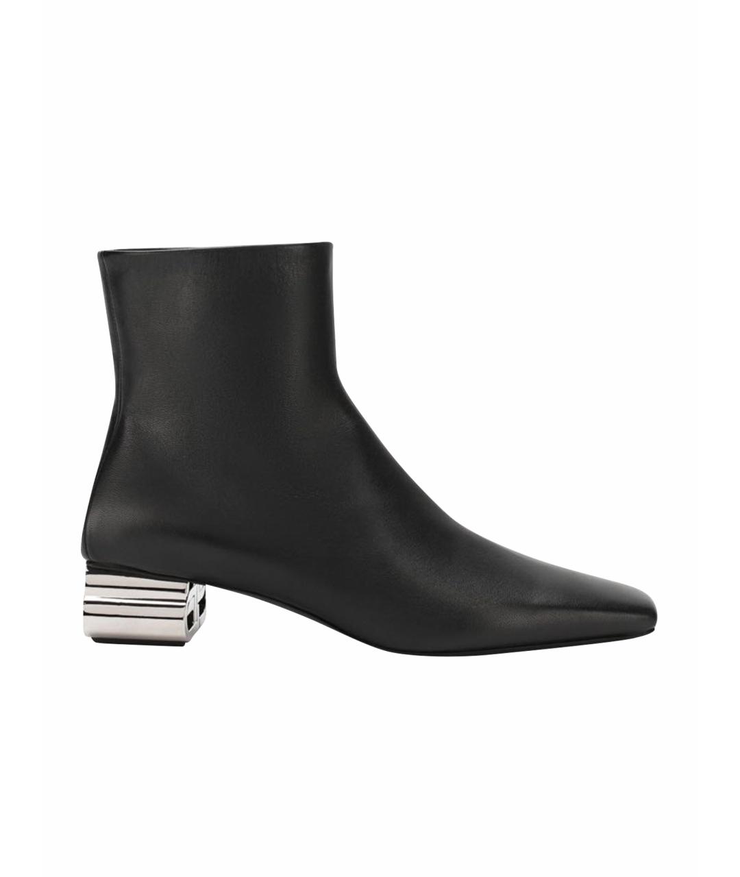 BALENCIAGA Черные кожаные ботильоны, фото 1