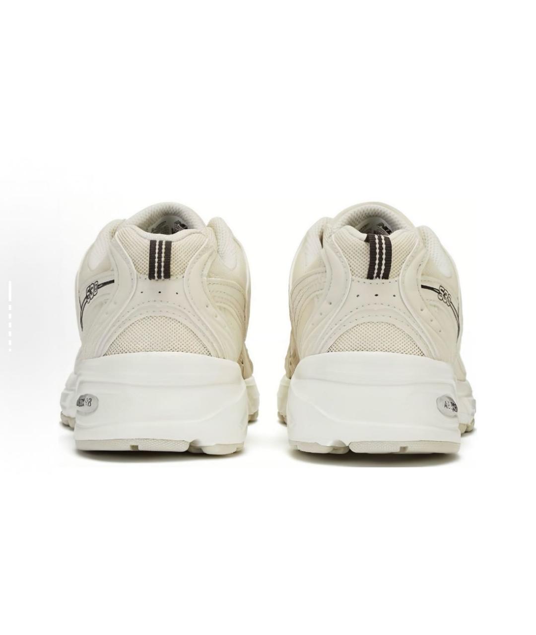 NEW BALANCE Бежевые текстильные низкие кроссовки / кеды, фото 4