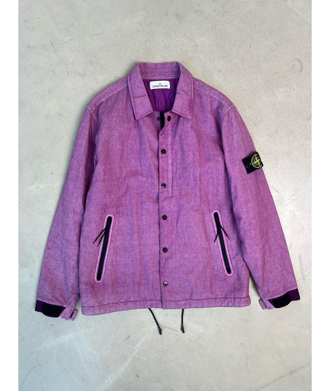 STONE ISLAND Фиолетовая хлопковая куртка, фото 9