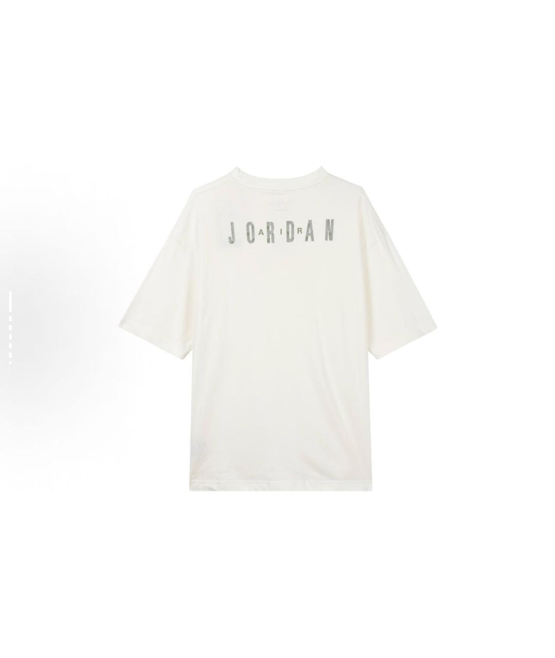 JORDAN Бежевая хлопковая футболка, фото 2