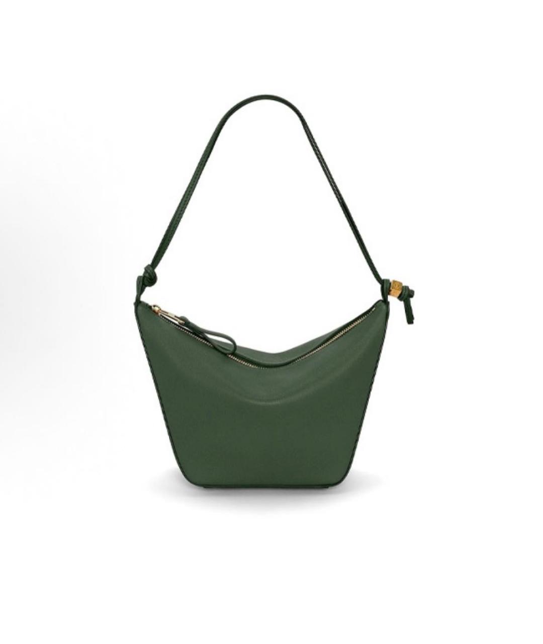 LOEWE Зеленая кожаная сумка через плечо, фото 4