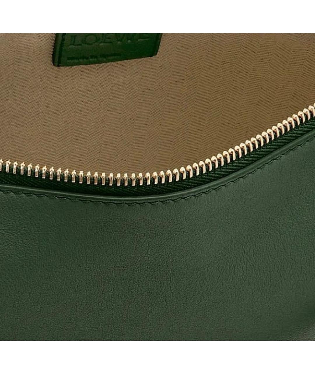 LOEWE Зеленая кожаная сумка через плечо, фото 2