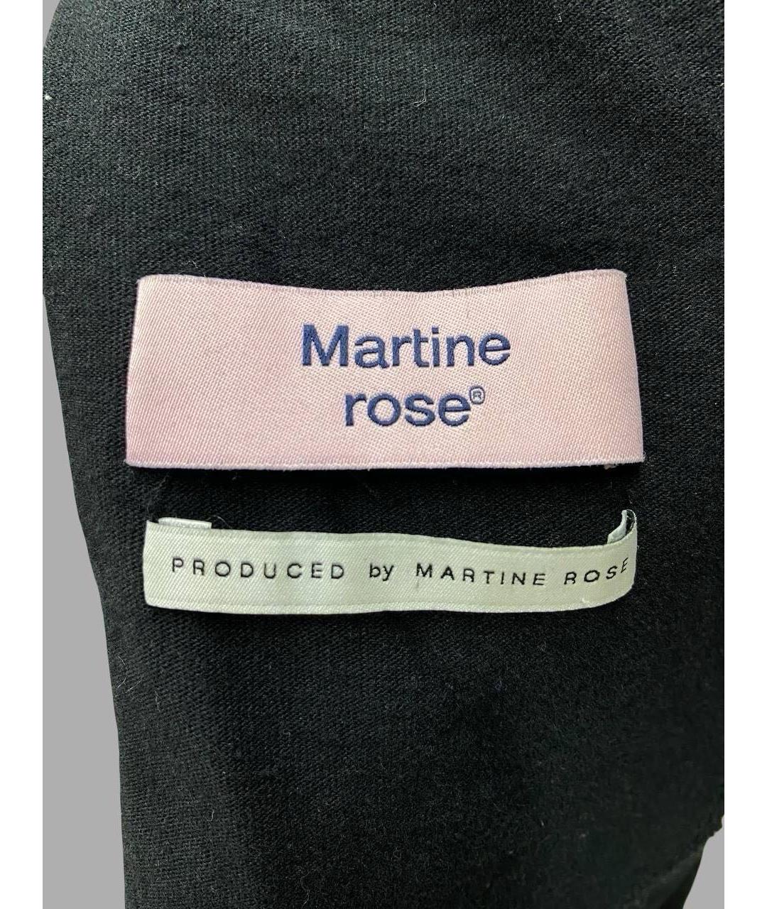 MARTINE ROSE Черные хлопковые спортивные брюки и шорты, фото 4