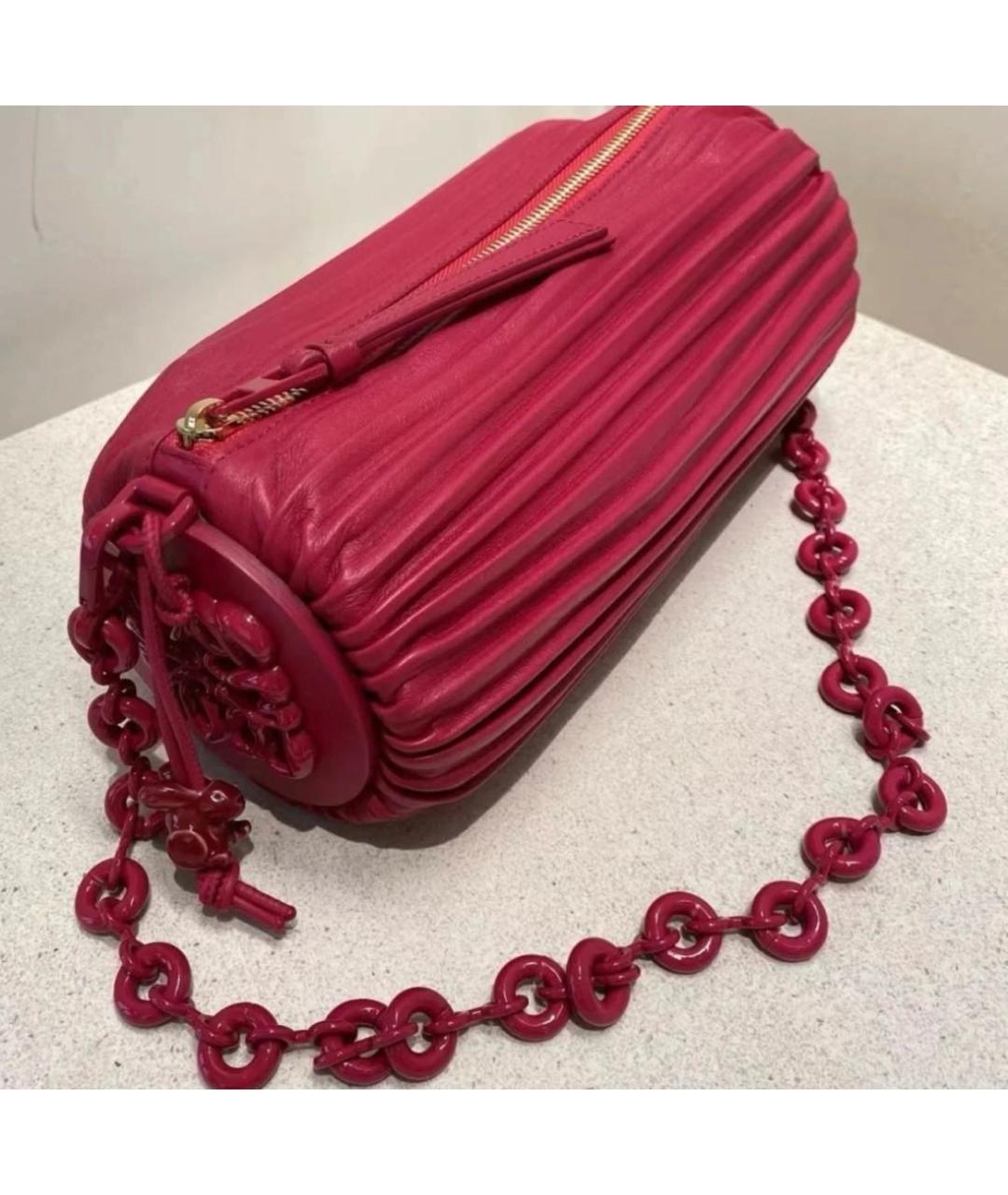 LOEWE Розовая кожаная сумка через плечо, фото 4