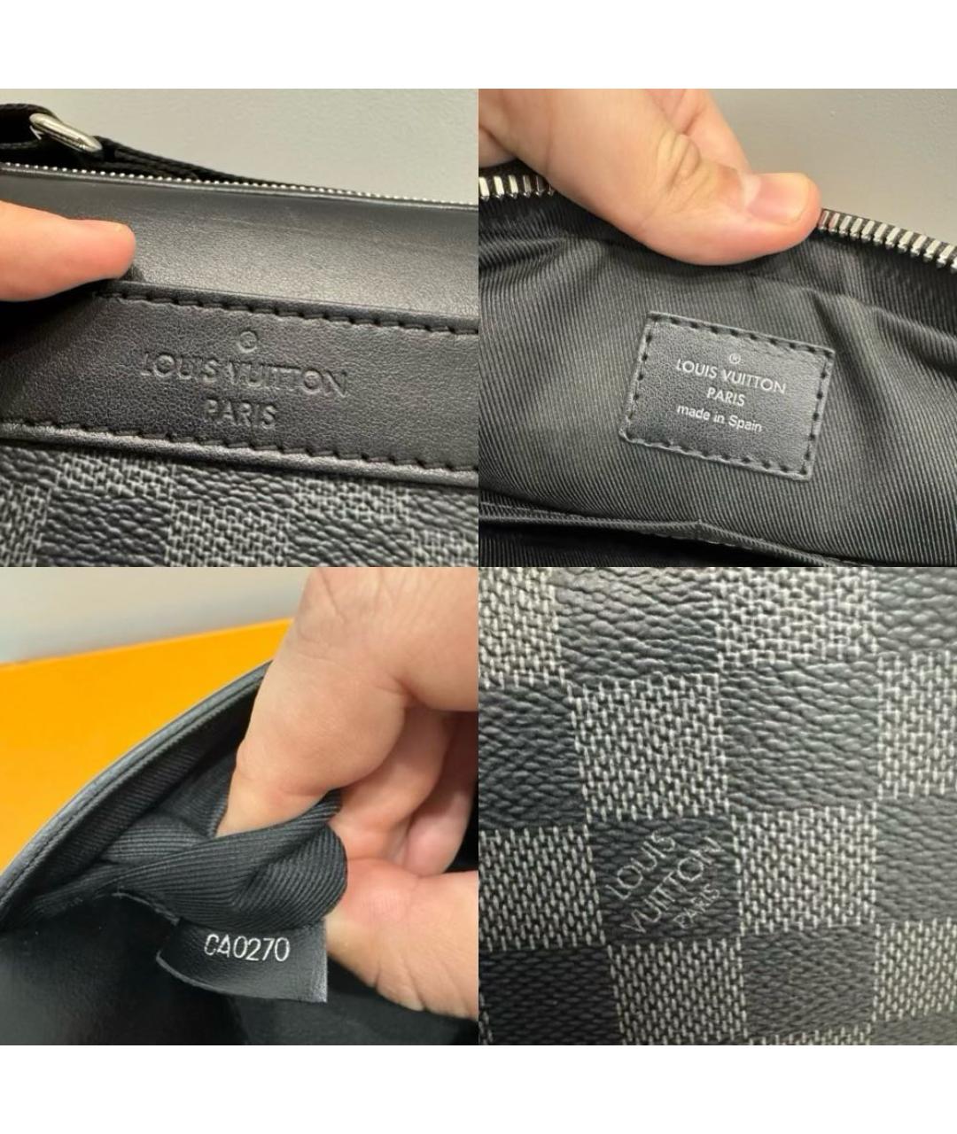 LOUIS VUITTON Черная сумка на плечо, фото 7