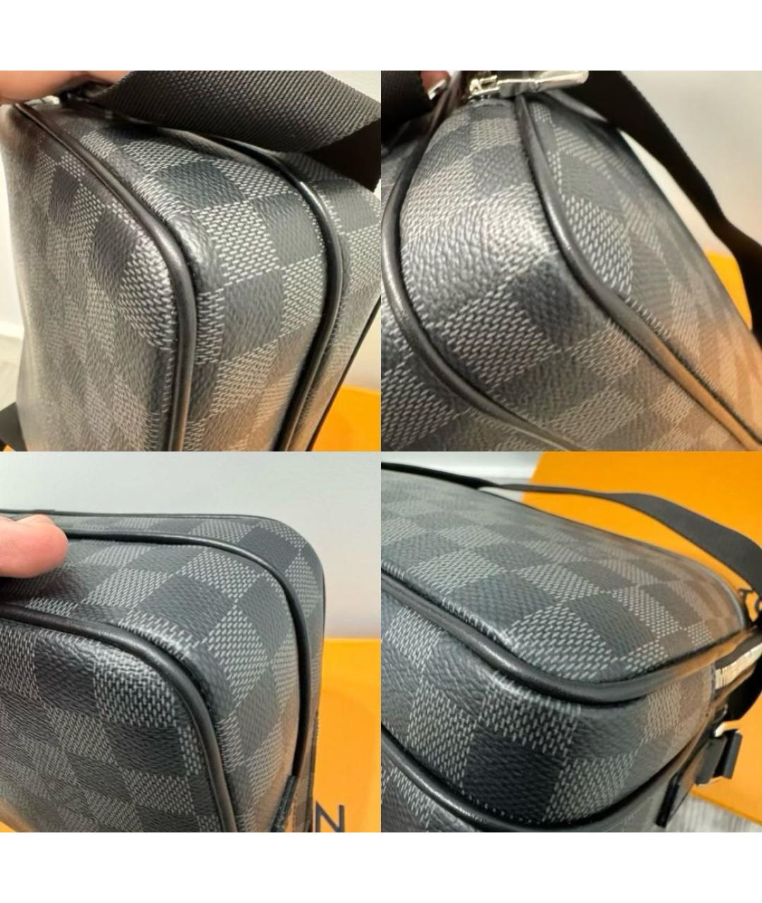 LOUIS VUITTON Черная сумка на плечо, фото 6