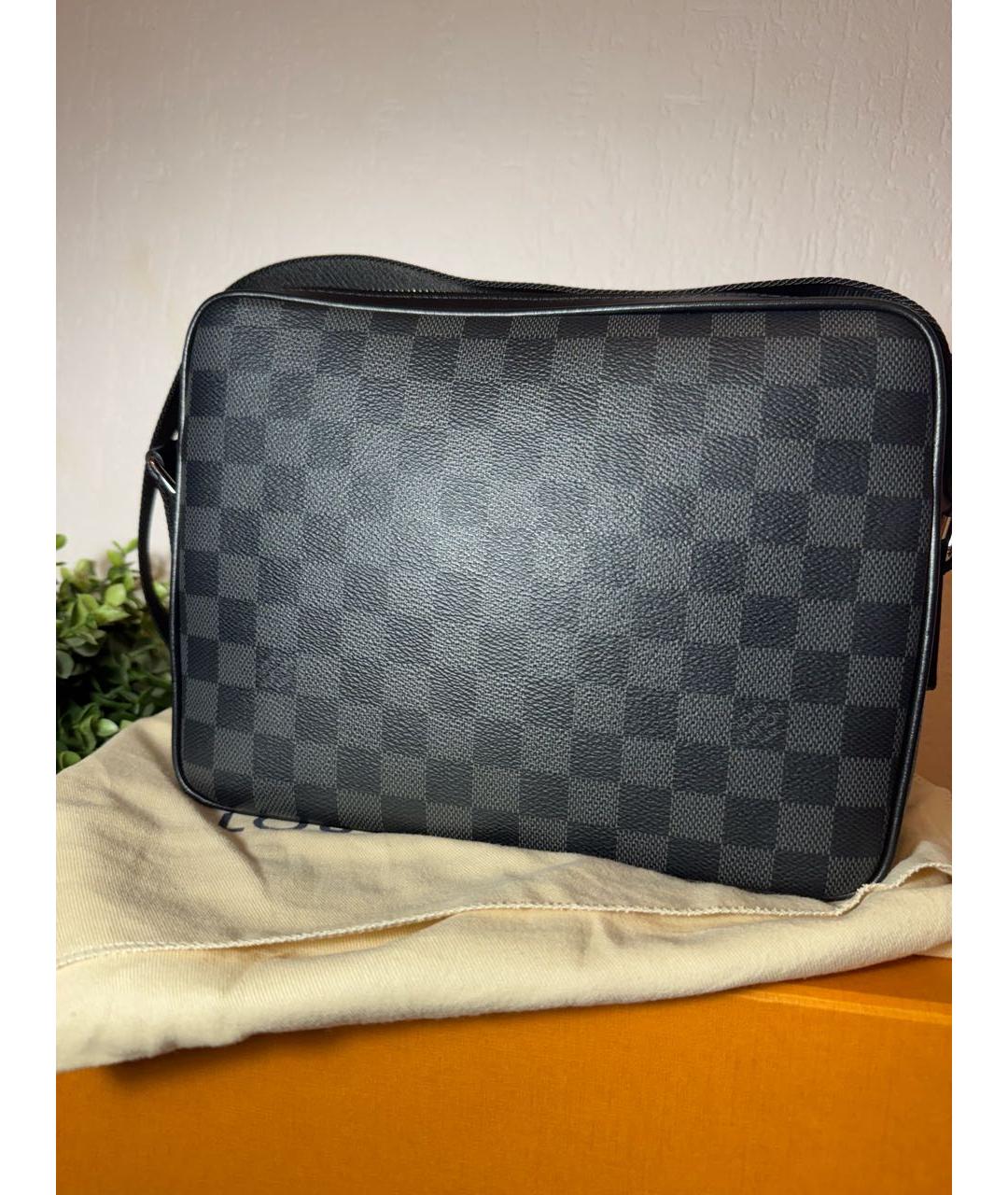 LOUIS VUITTON Черная сумка на плечо, фото 3