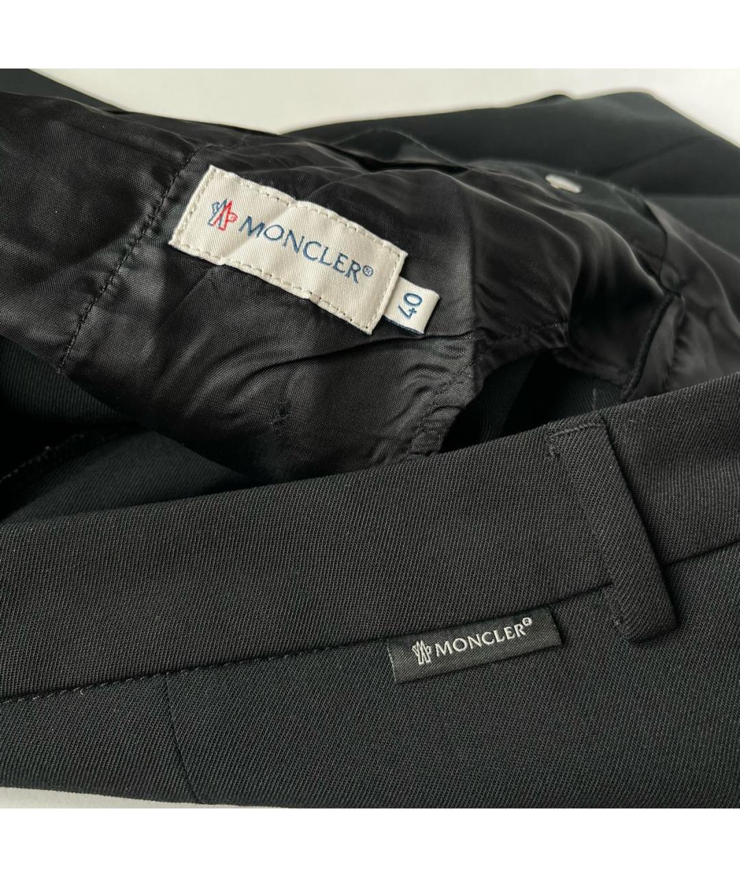 MONCLER Черные брюки узкие, фото 7