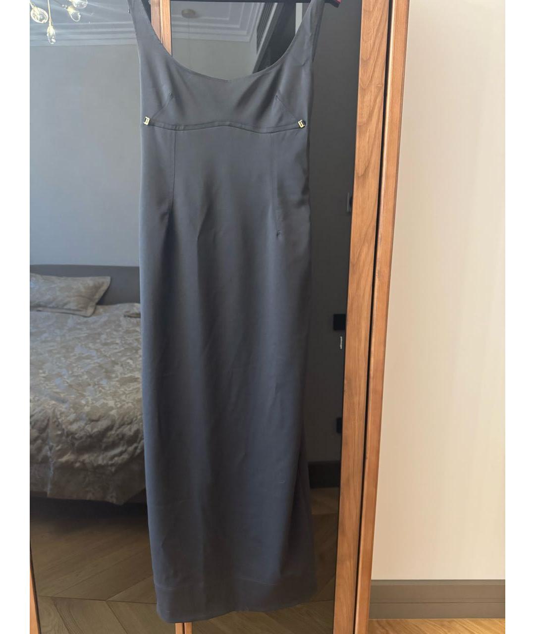 JACQUEMUS Черное шерстяное коктейльное платье, фото 4