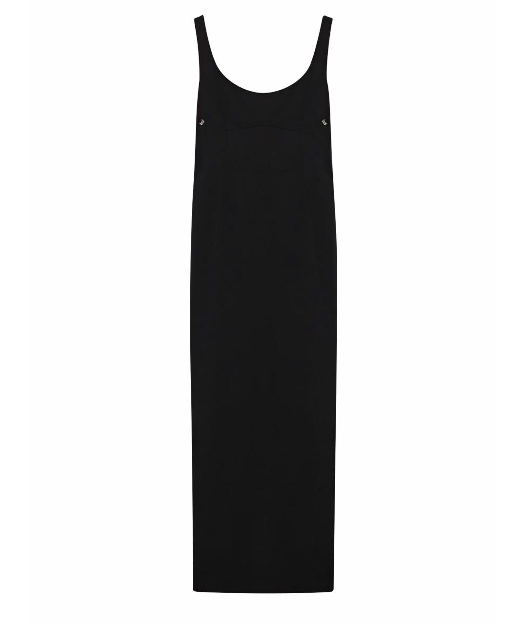 JACQUEMUS Черное шерстяное коктейльное платье, фото 1