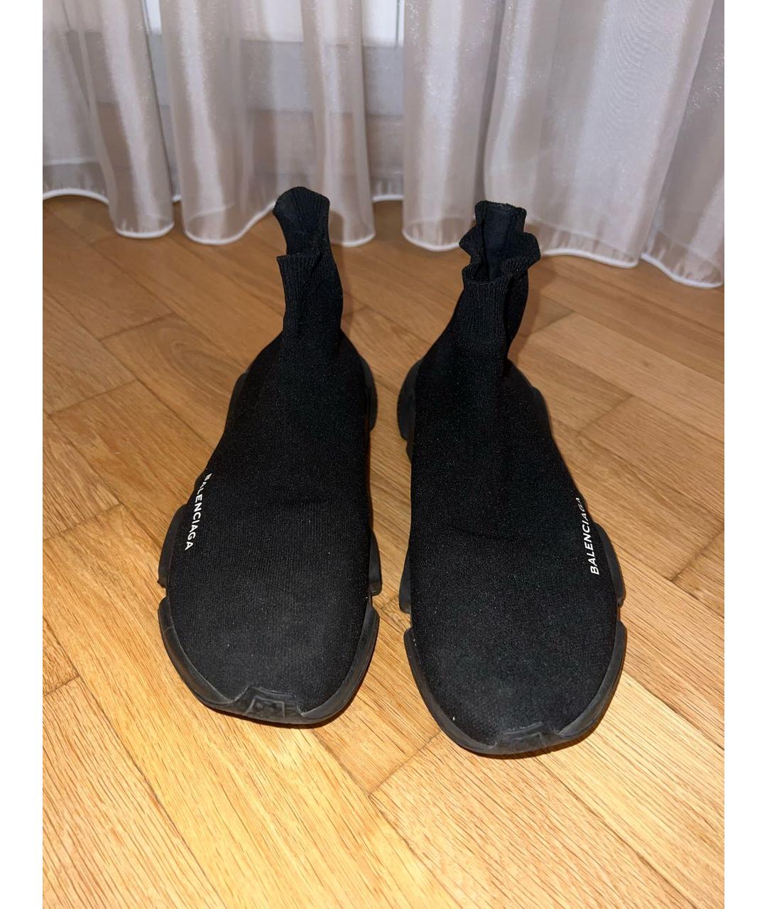 BALENCIAGA Черные высокие кроссовки / кеды, фото 2