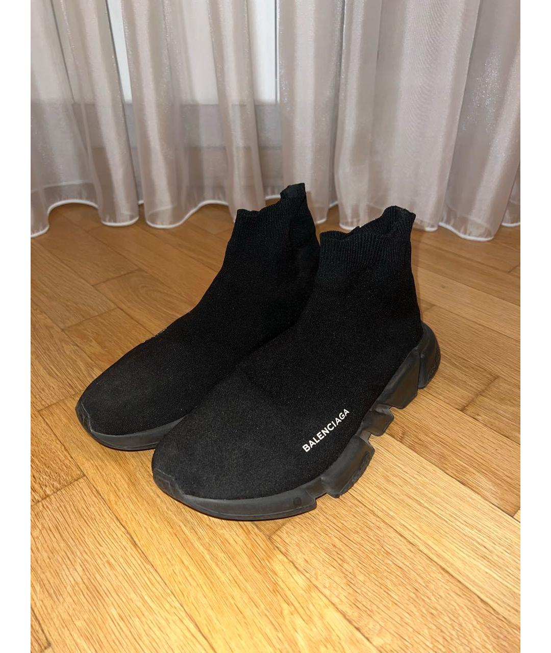 BALENCIAGA Черные высокие кроссовки / кеды, фото 3