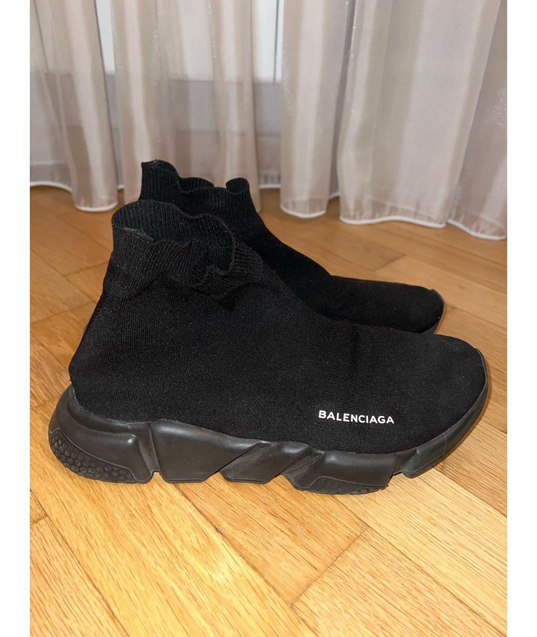 BALENCIAGA Черные высокие кроссовки / кеды, фото 7
