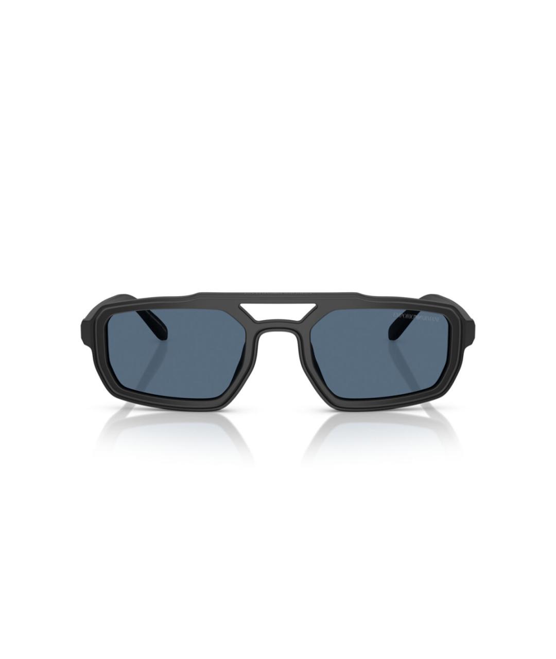 EMPORIO ARMANI Черные пластиковые солнцезащитные очки, фото 2