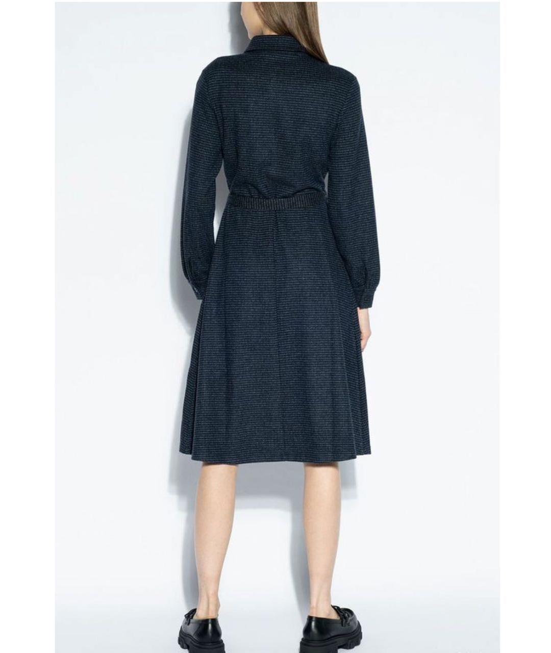 MAX MARA Синее повседневное платье, фото 2