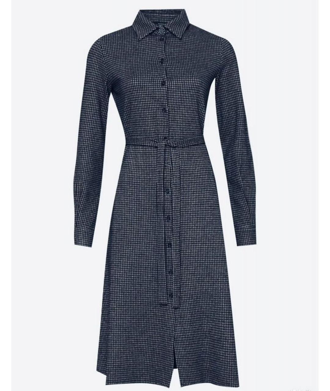MAX MARA Синее повседневное платье, фото 6