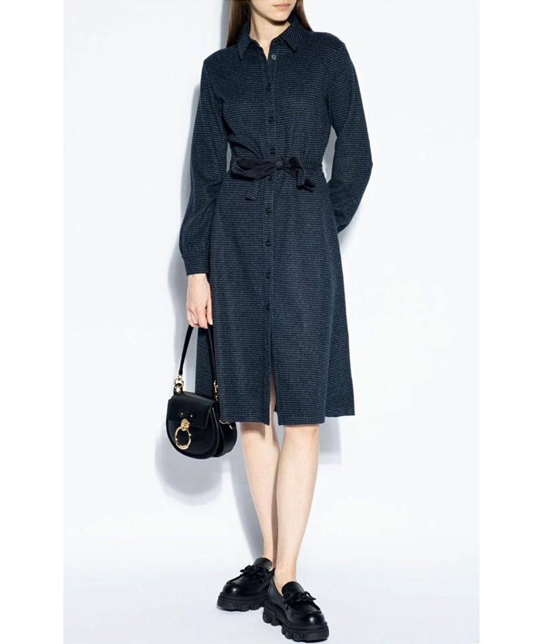 MAX MARA Синее повседневное платье, фото 5