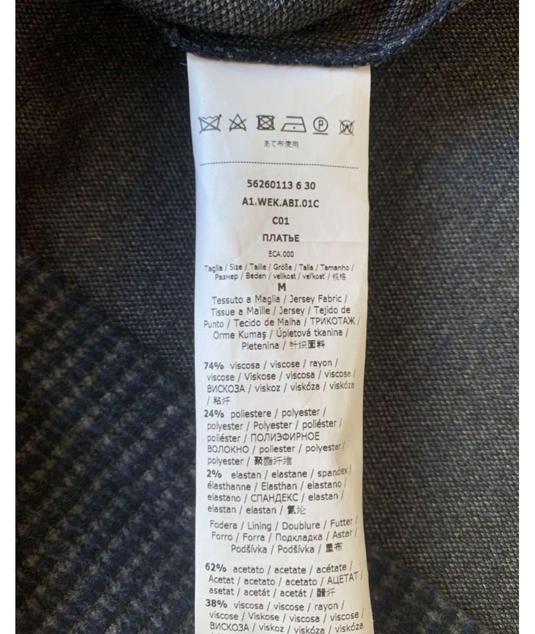 MAX MARA Синее повседневное платье, фото 3