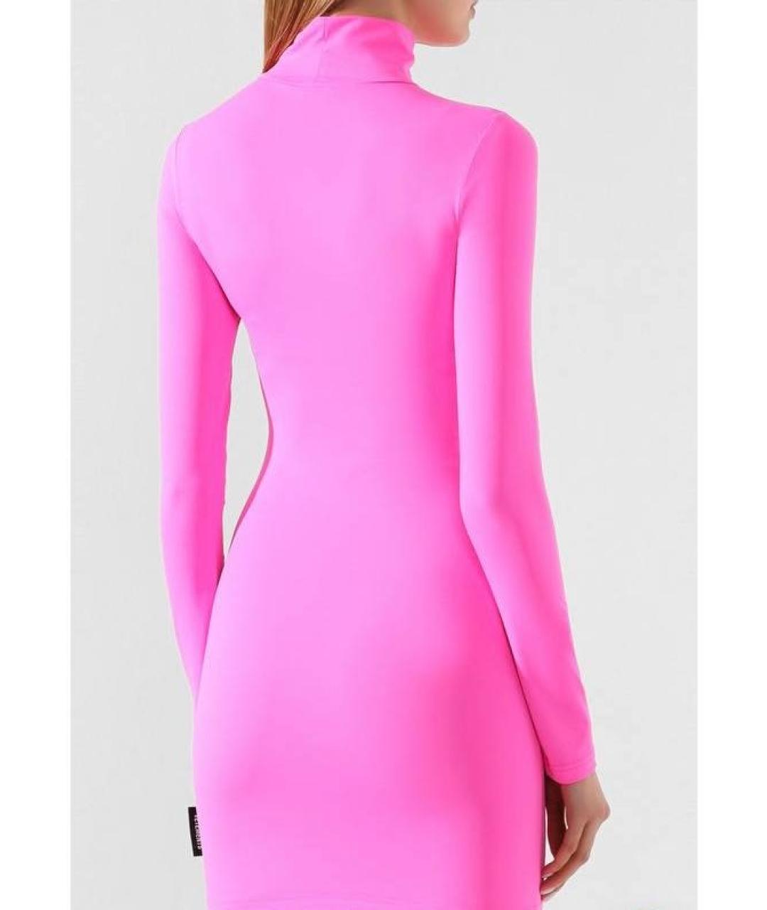 VETEMENTS Розовое повседневное платье, фото 2