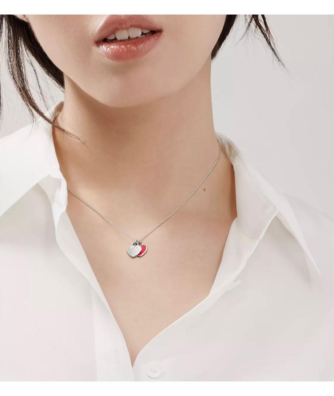 TIFFANY&CO Красное серебряное колье, фото 2