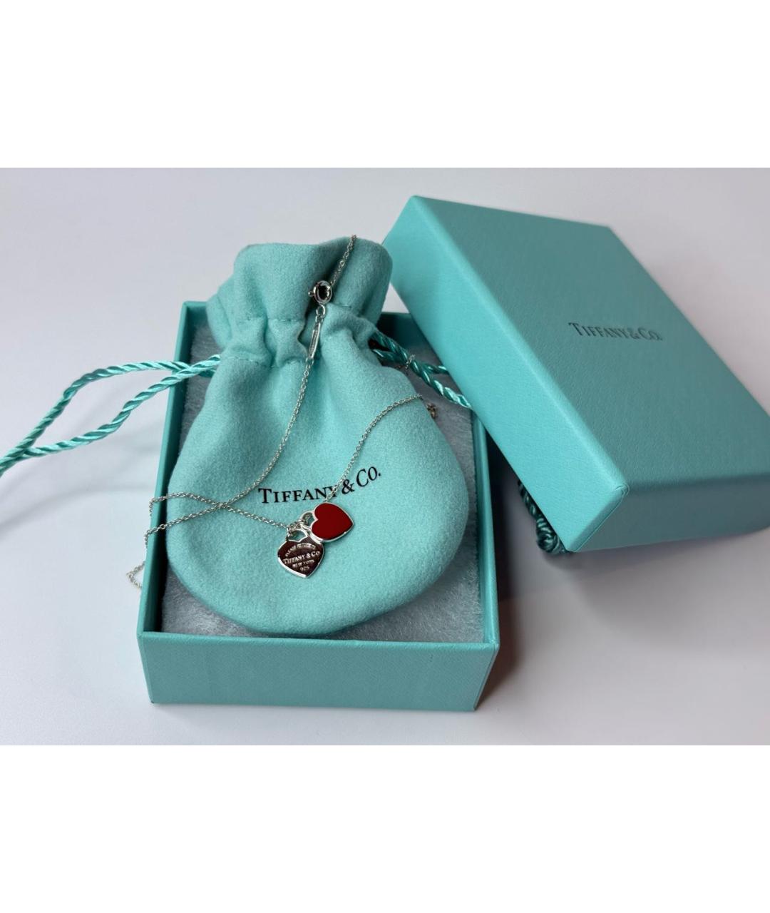 TIFFANY&CO Красное серебряное колье, фото 5