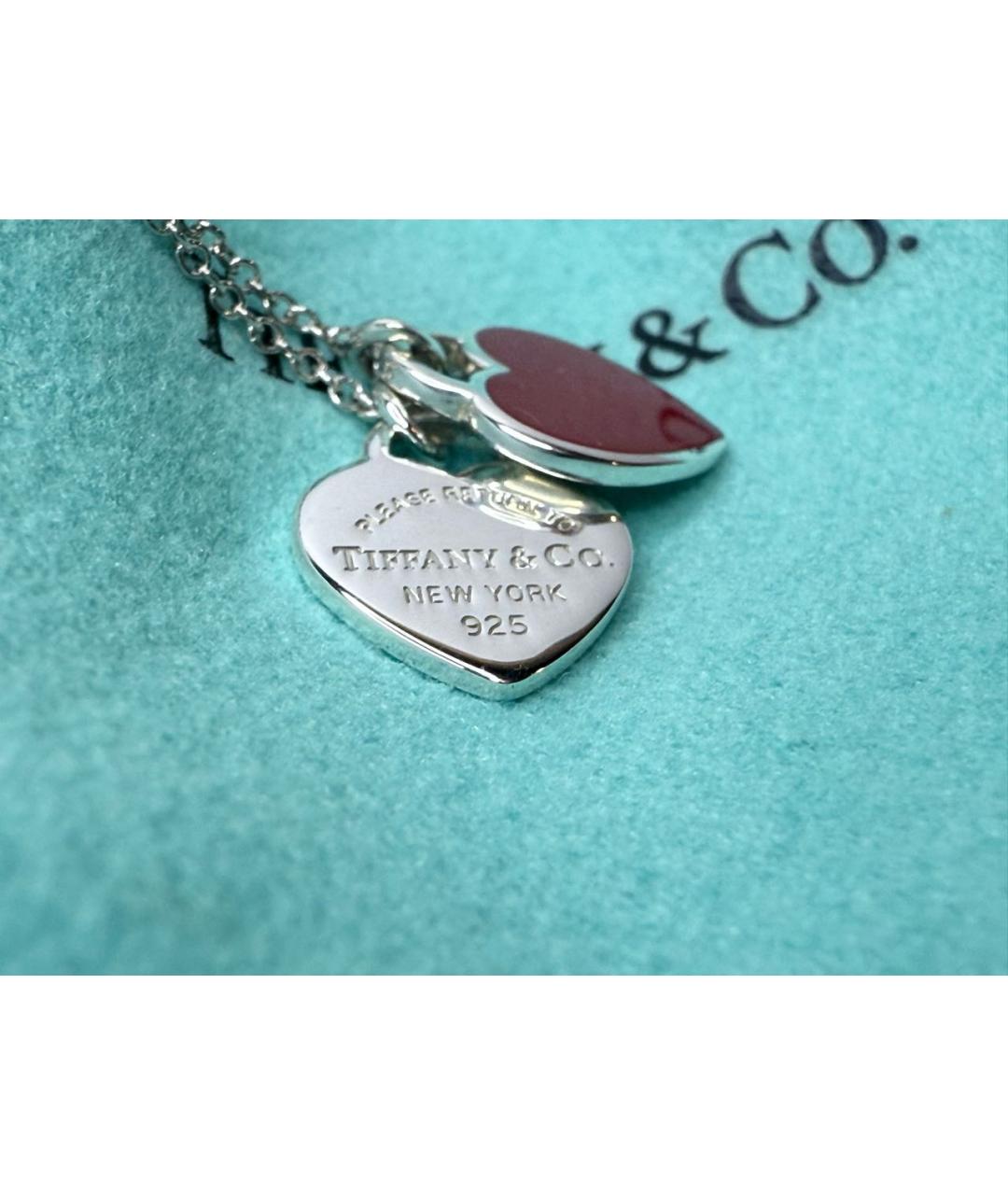 TIFFANY&CO Красное серебряное колье, фото 7