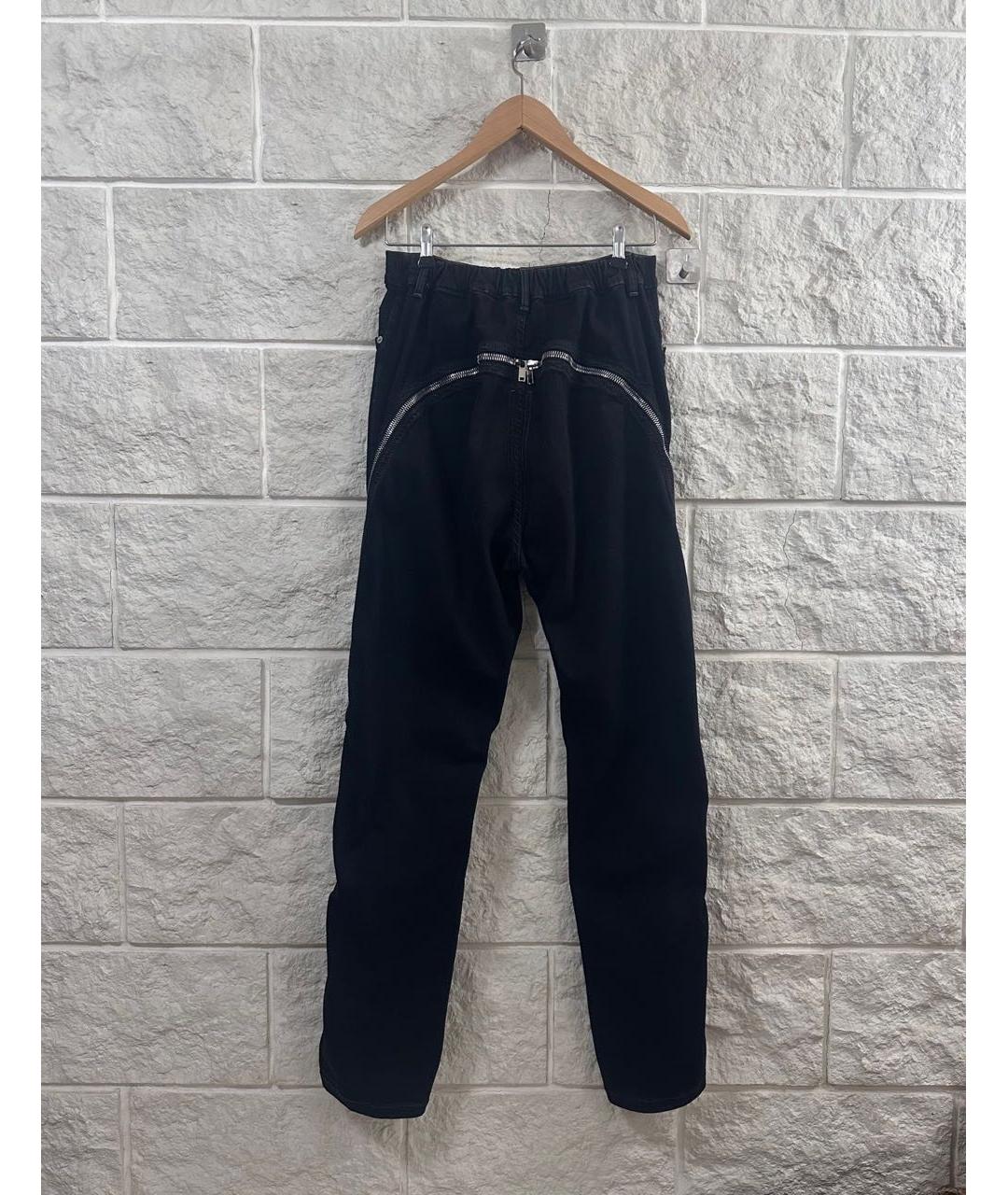 RICK OWENS DRKSHDW Черные хлопко-эластановые джинсы, фото 2