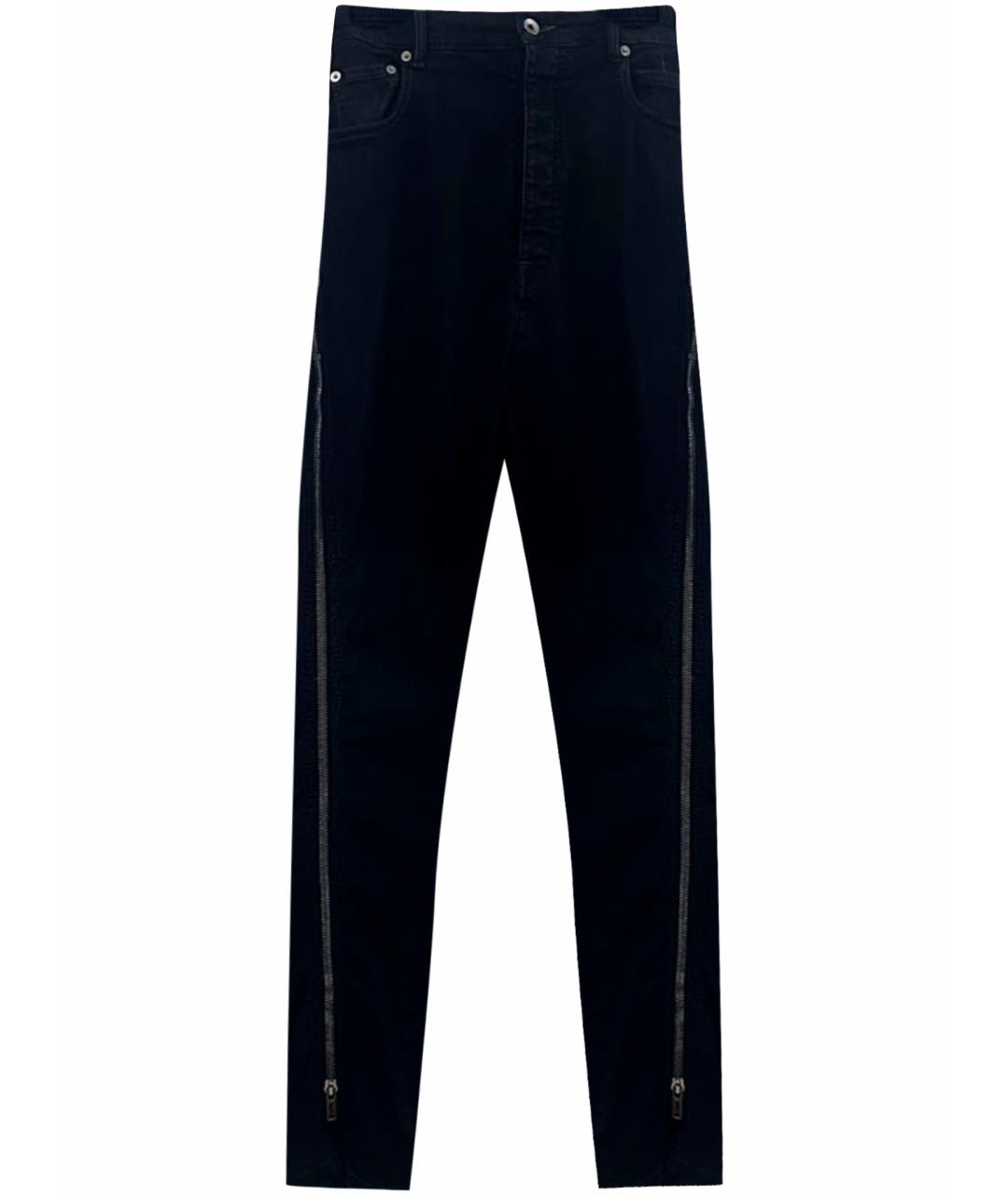 RICK OWENS DRKSHDW Черные хлопко-эластановые джинсы, фото 1