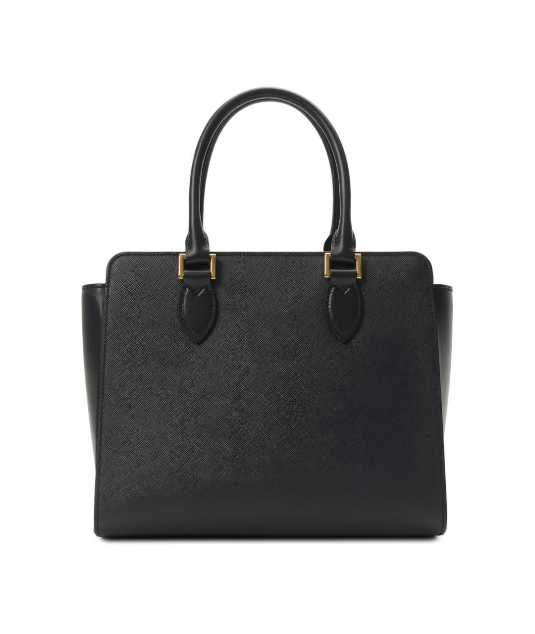 PRADA Черная кожаная сумка тоут, фото 3