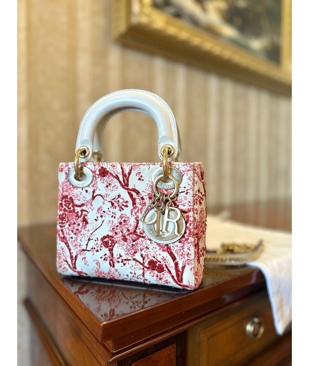 CHRISTIAN DIOR Белая сумка тоут, фото 3