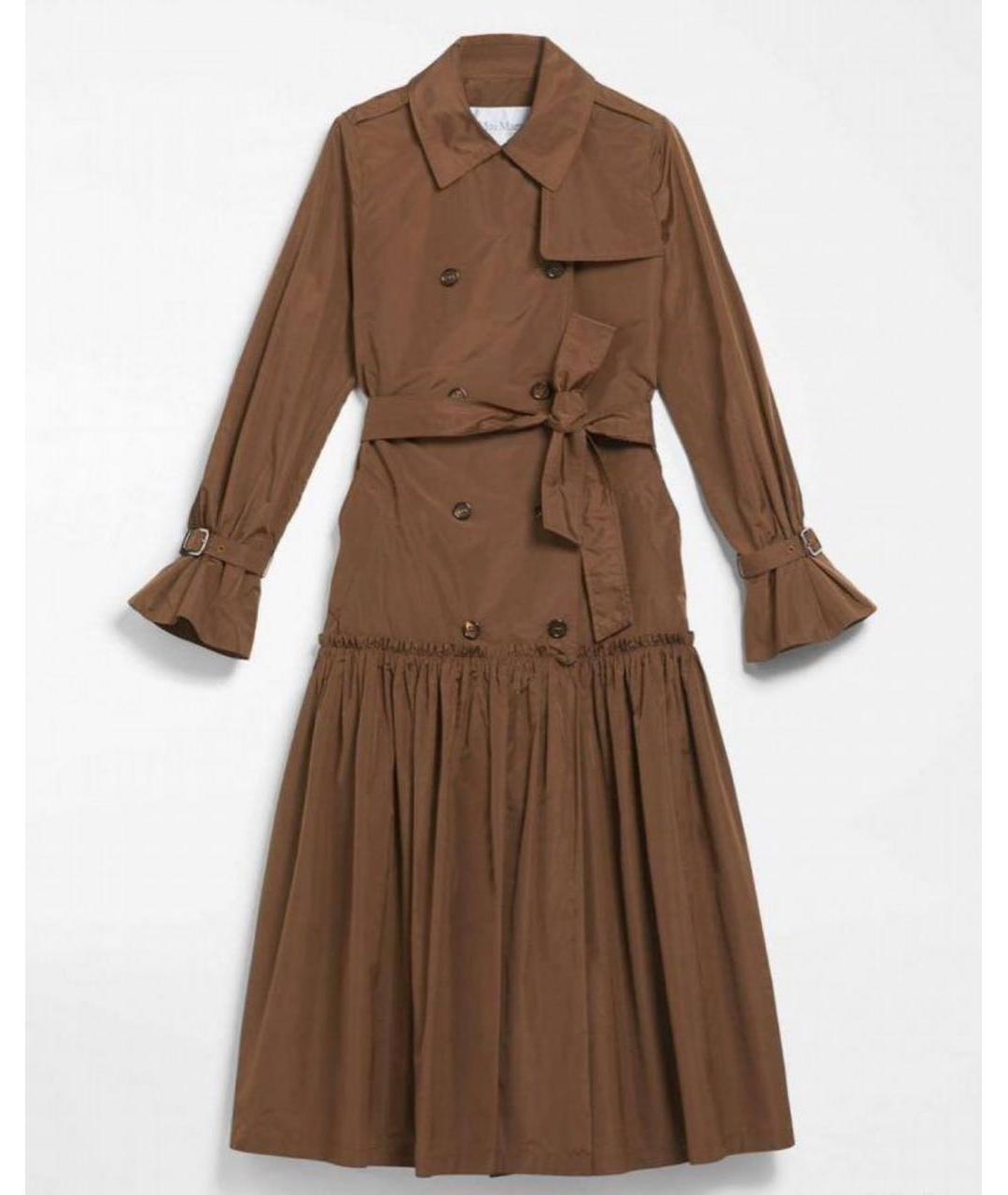 MAX MARA Бежевый тренч/плащ, фото 7