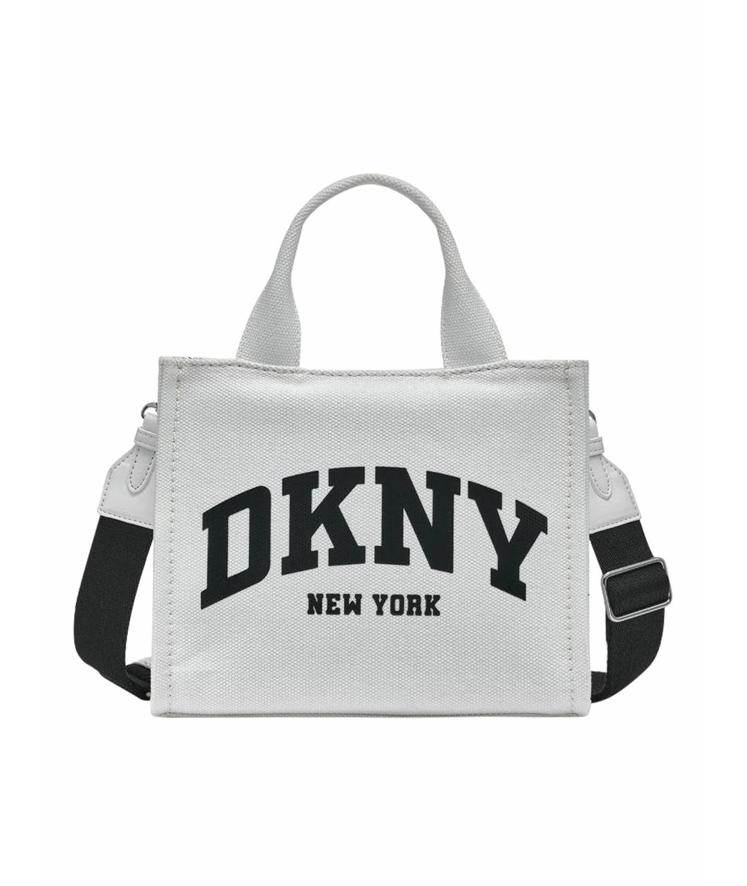 DKNY Белая хлопковая сумка через плечо, фото 1