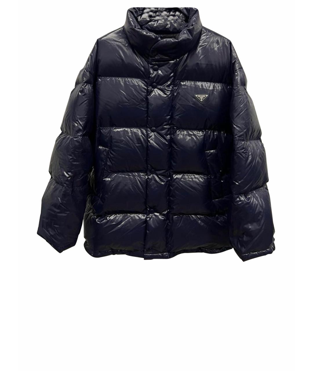 PRADA Синяя полиэстеровая куртка, фото 1