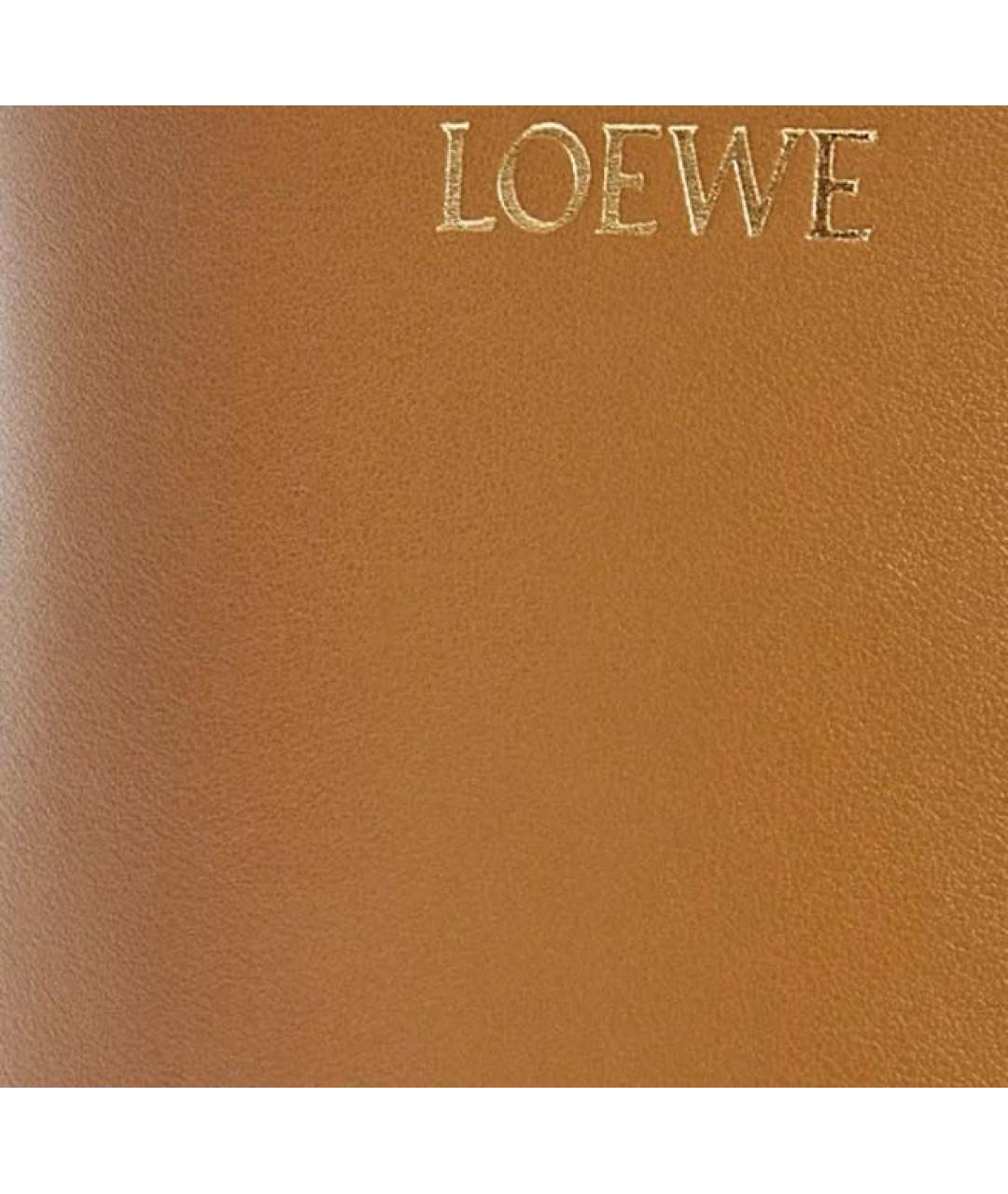 LOEWE Коричневая кожаная сумка через плечо, фото 3