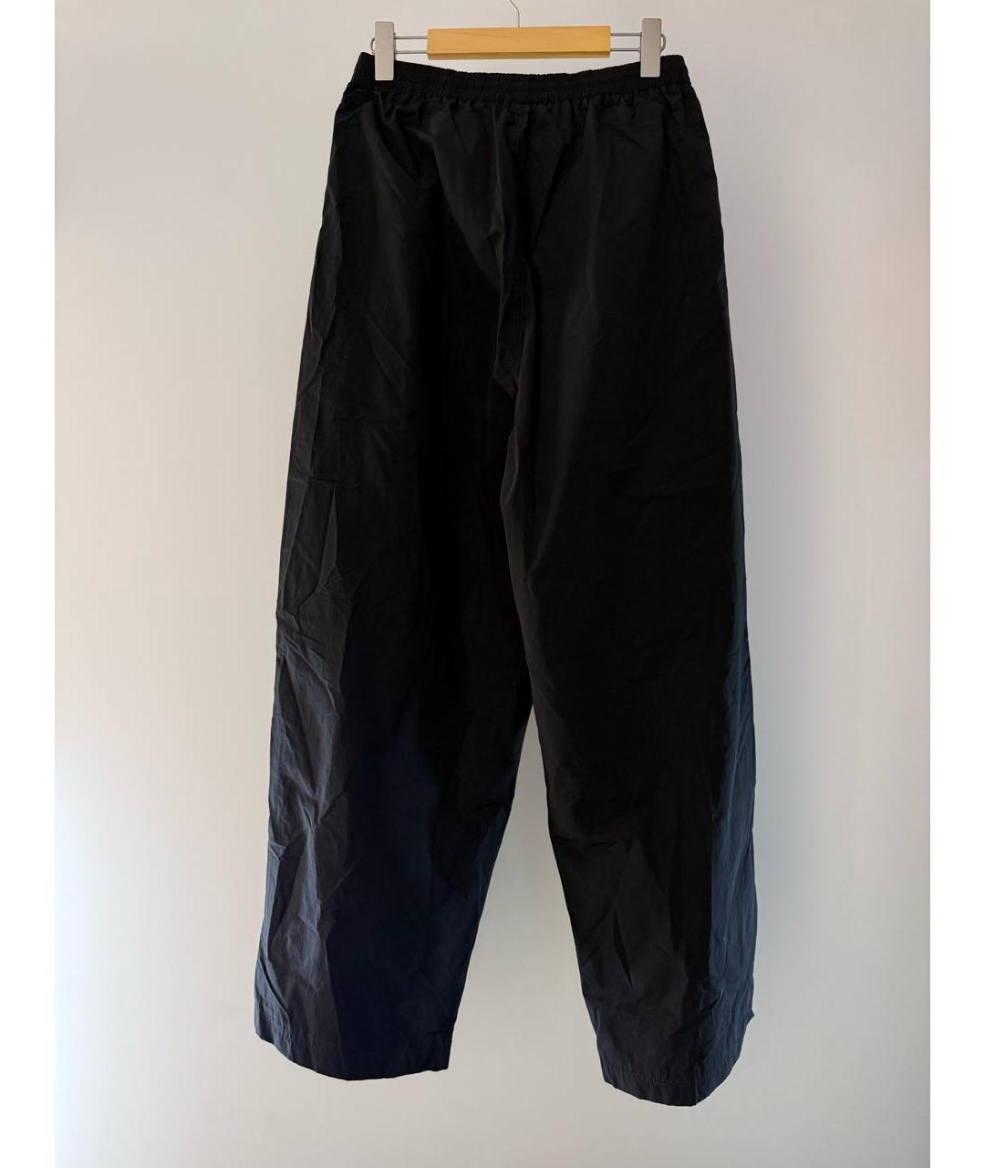 BALENCIAGA Черные хлопковые повседневные брюки, фото 2