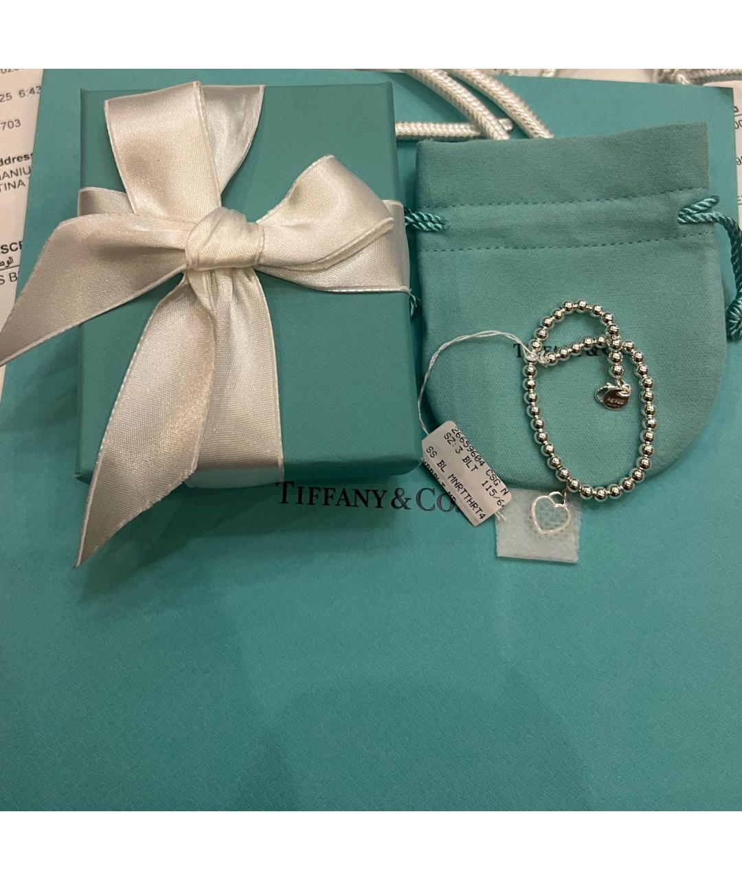 TIFFANY&CO Бирюзовый серебряный браслет, фото 2