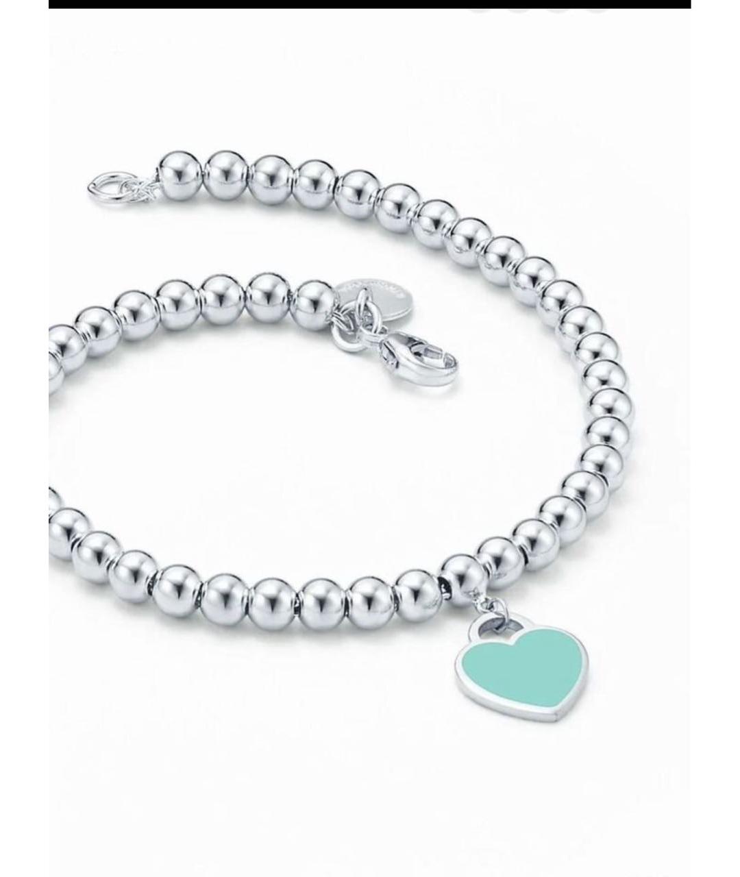 TIFFANY&CO Бирюзовый серебряный браслет, фото 5