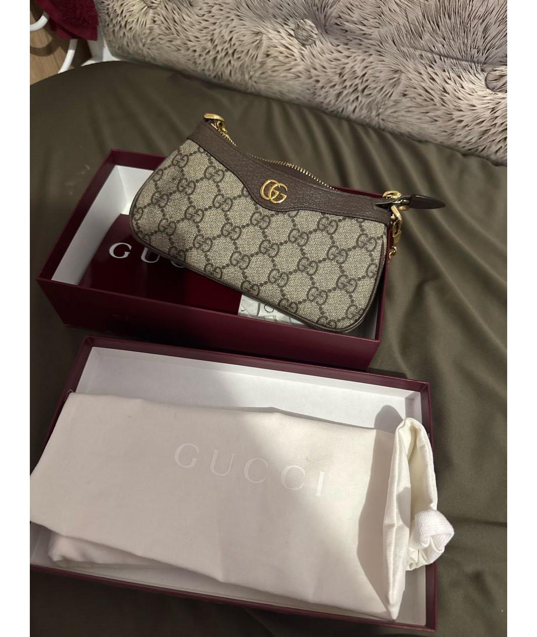GUCCI Коричневая сумка с короткими ручками, фото 2
