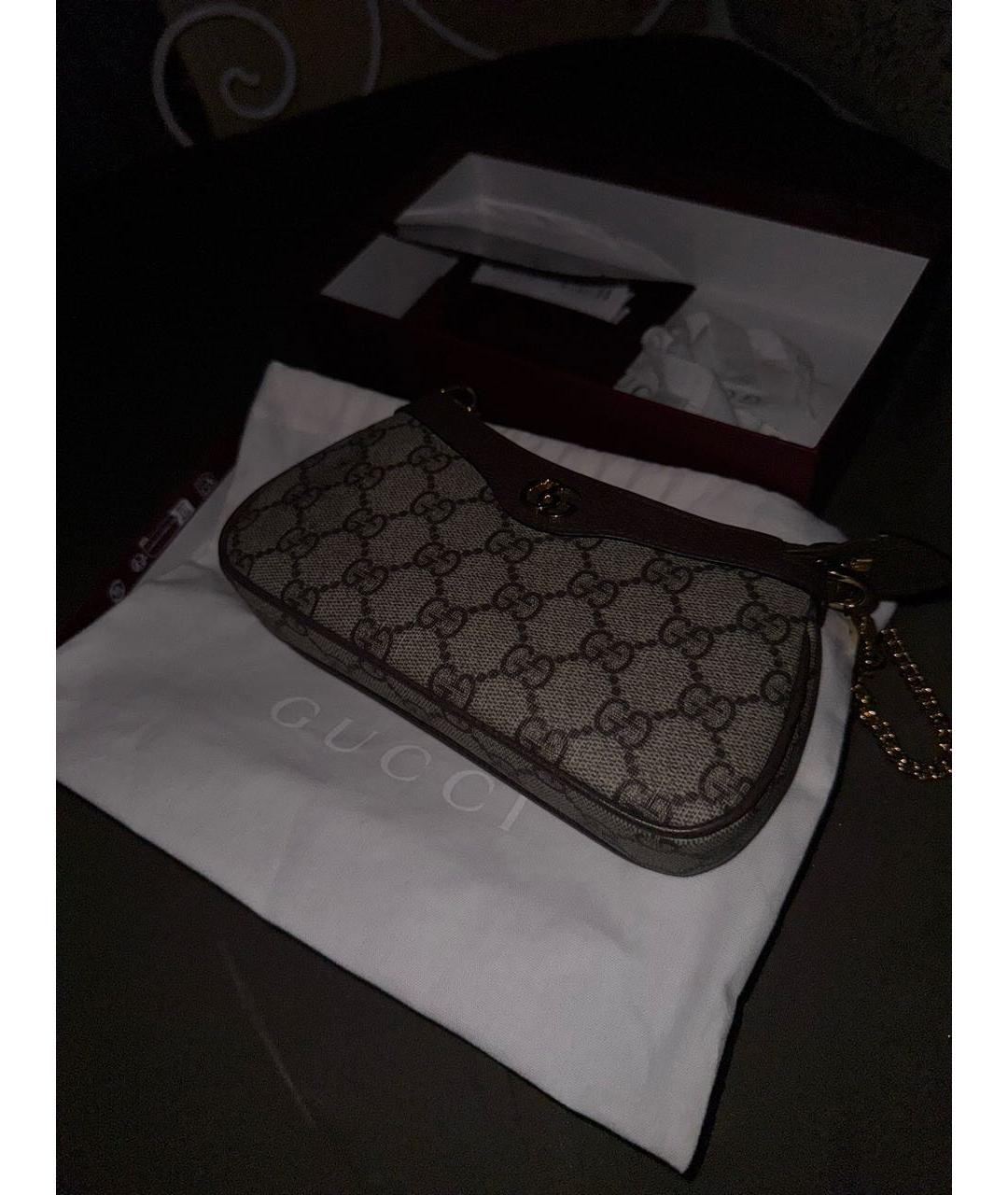 GUCCI Коричневая сумка с короткими ручками, фото 7