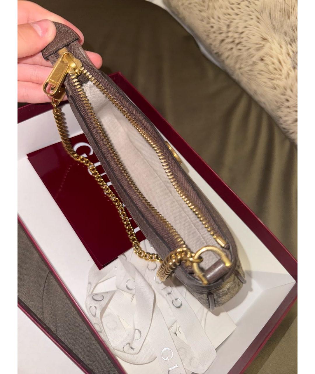 GUCCI Коричневая сумка с короткими ручками, фото 5