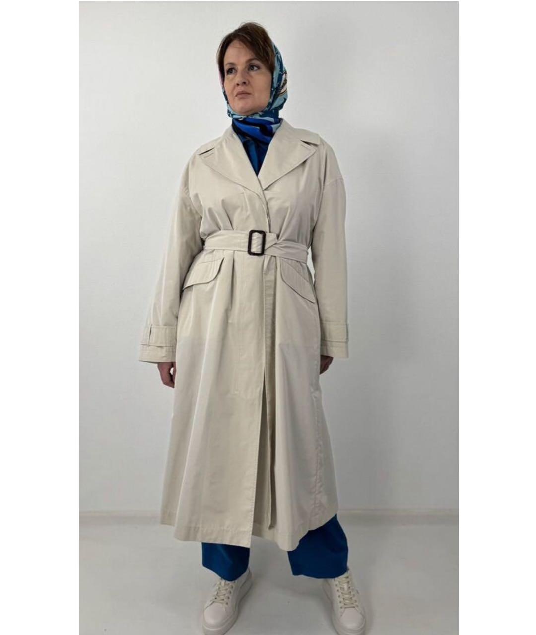 MAX MARA THE CUBE Бежевый тренч/плащ, фото 6