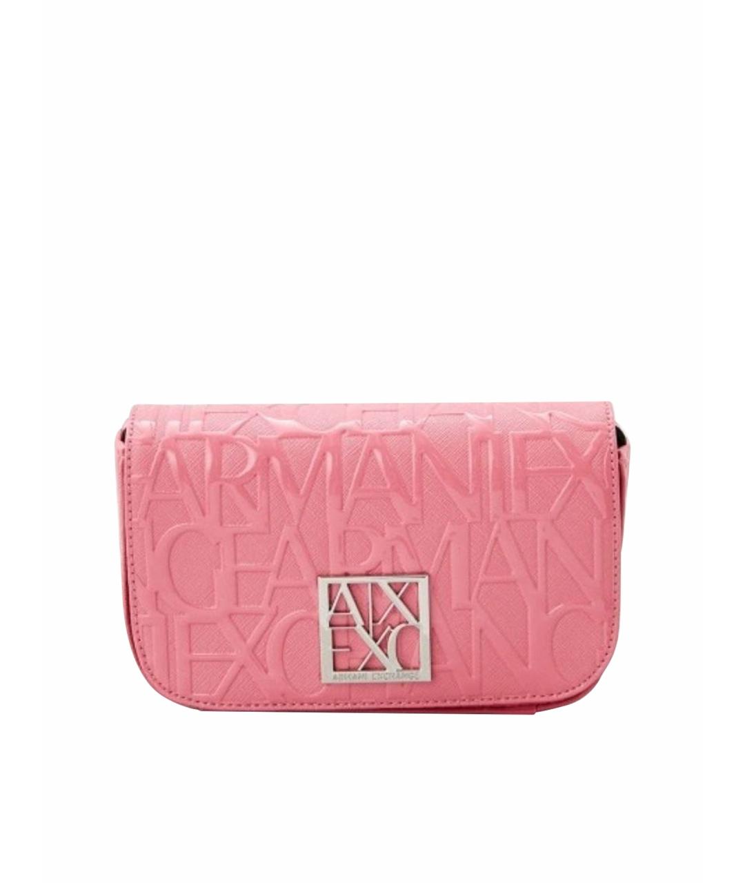 ARMANI EXCHANGE Розовая сумка через плечо из искусственной кожи, фото 1
