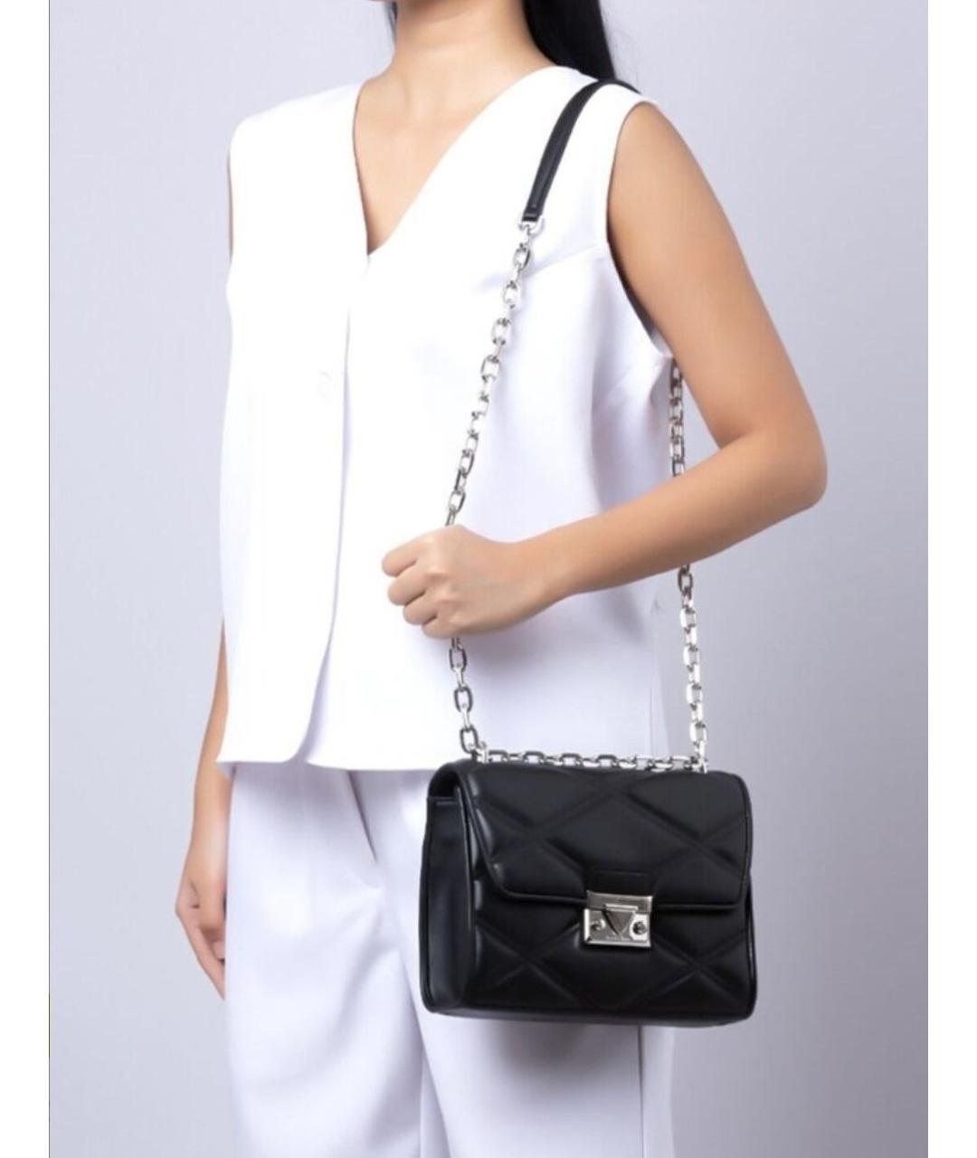 MICHAEL KORS Черная сумка через плечо из искусственной кожи, фото 4