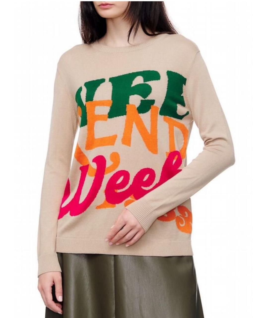 WEEKEND MAX MARA Бежевый джемпер / свитер, фото 6
