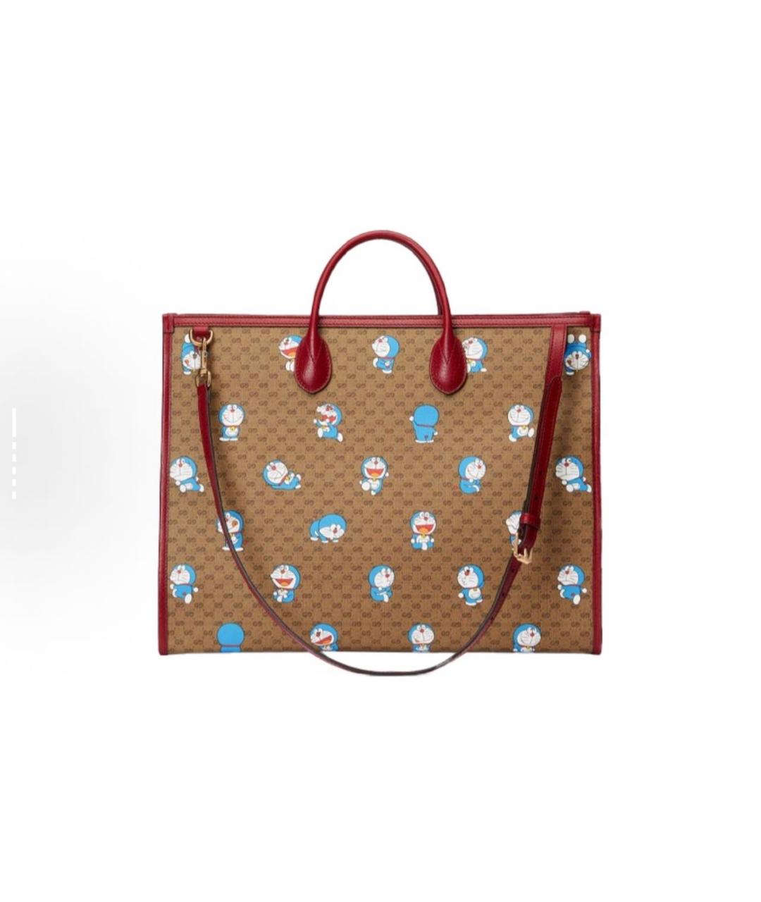 GUCCI Коричневая кожаная сумка тоут, фото 3