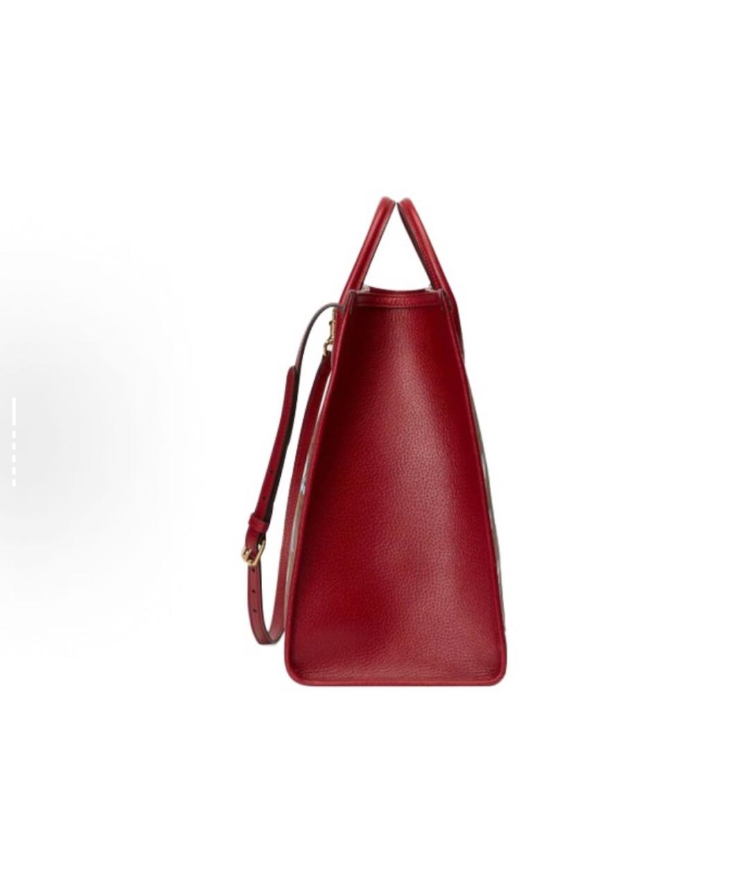 GUCCI Коричневая кожаная сумка тоут, фото 5