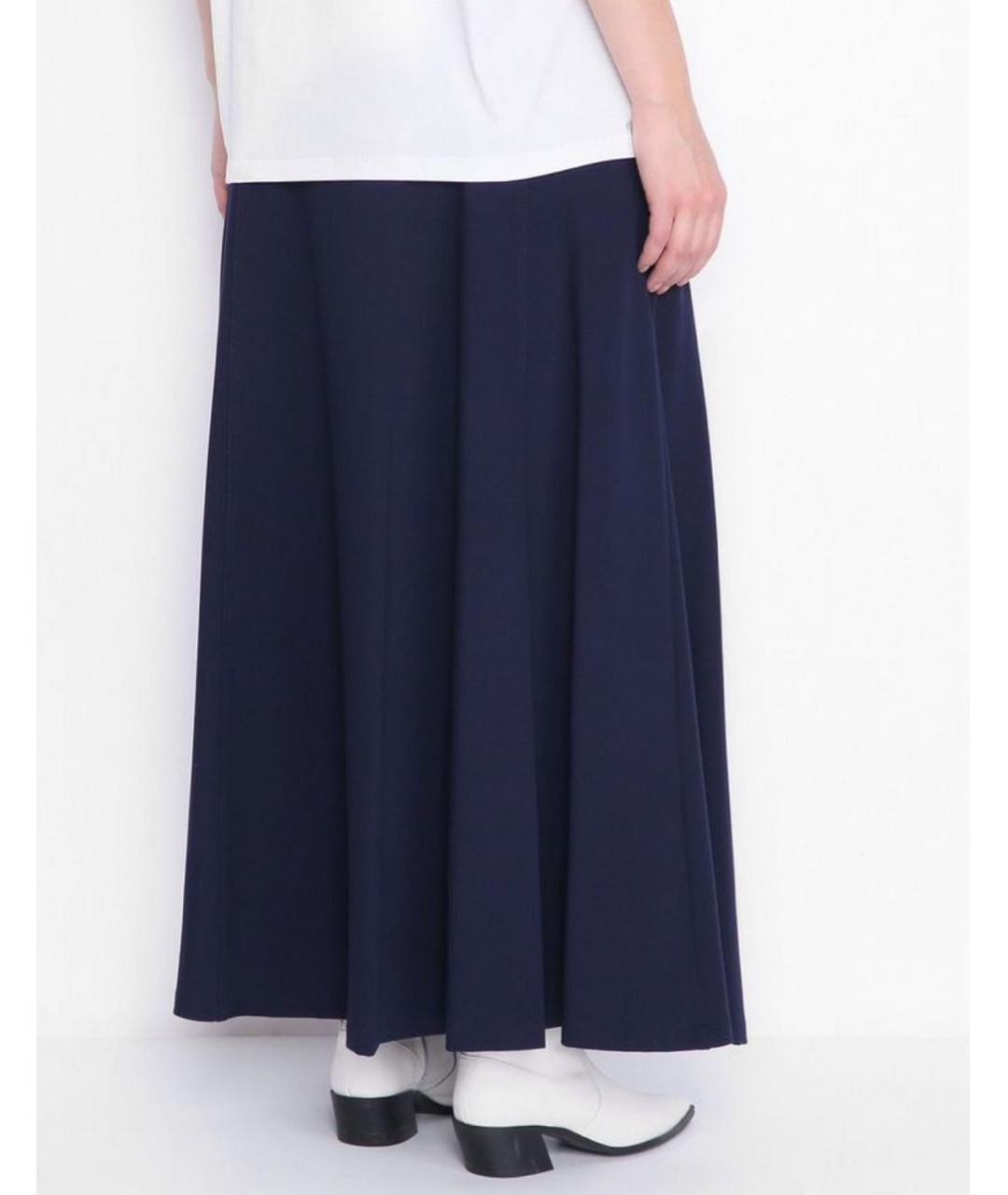 MAX MARA Синяя вискозная юбка макси, фото 2