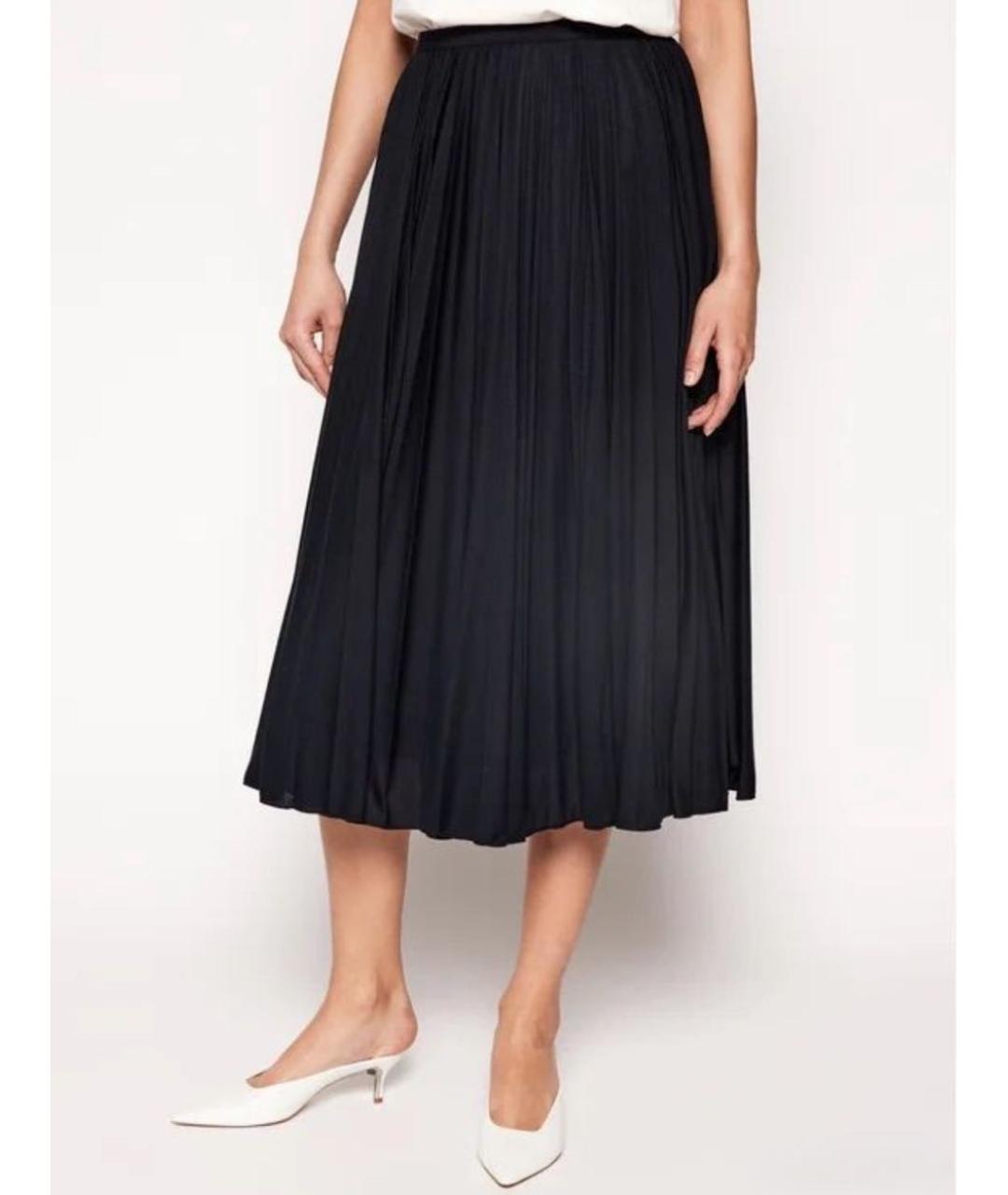 MAX MARA Синяя вискозная юбка макси, фото 5