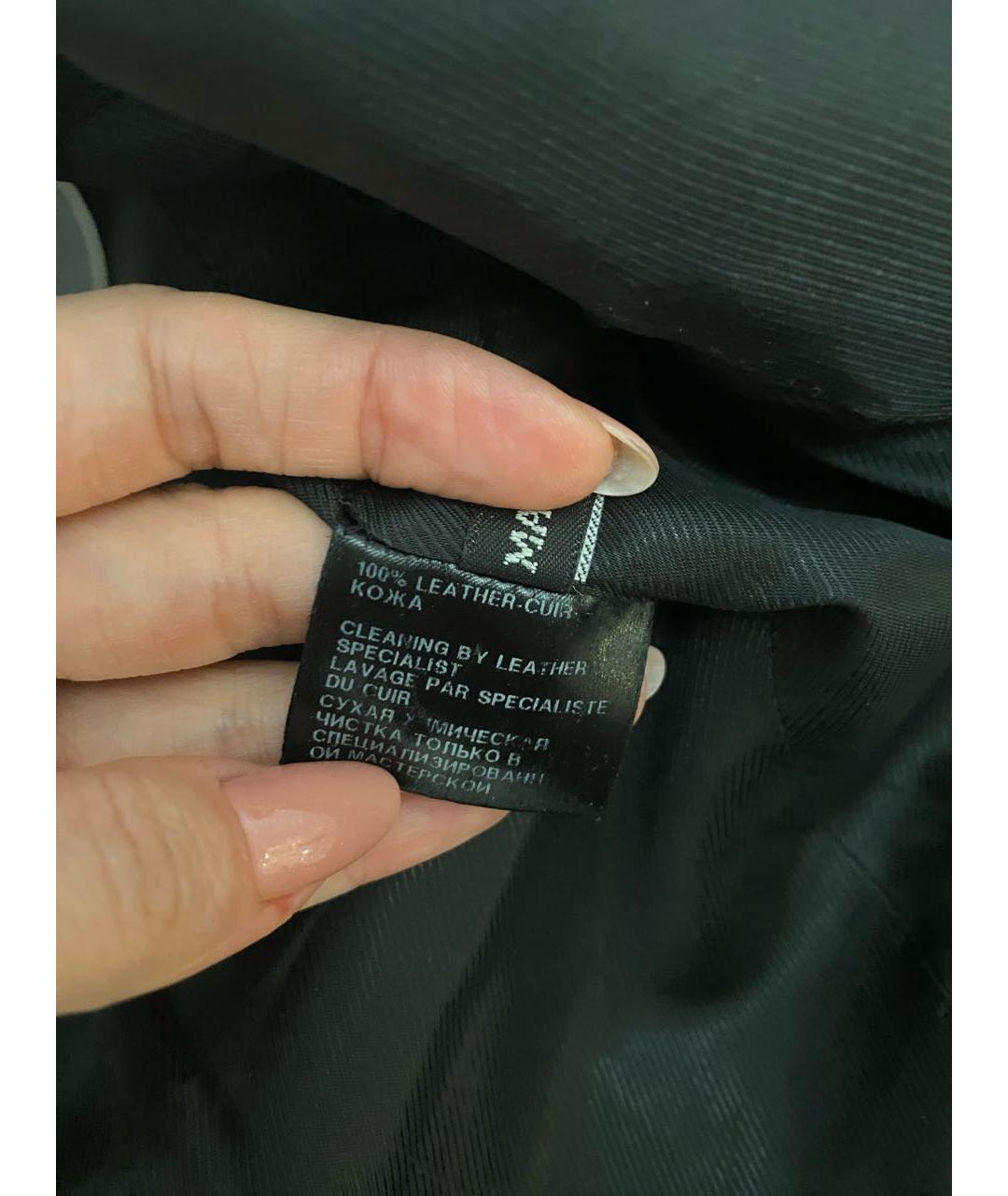 HAIDER ACKERMANN Черная кожаная куртка, фото 5